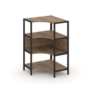 Односекционный угловой стеллаж трехярусный