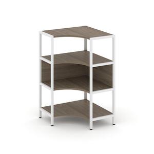 Односекционный угловой стеллаж трехярусный