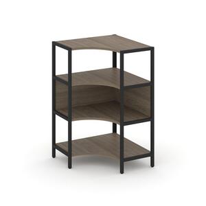 Односекционный угловой стеллаж трехярусный