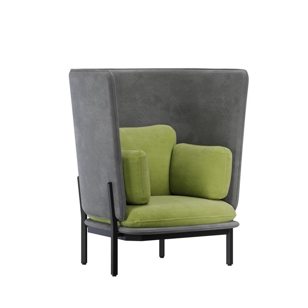 Диван одноместный с высокой спинкой