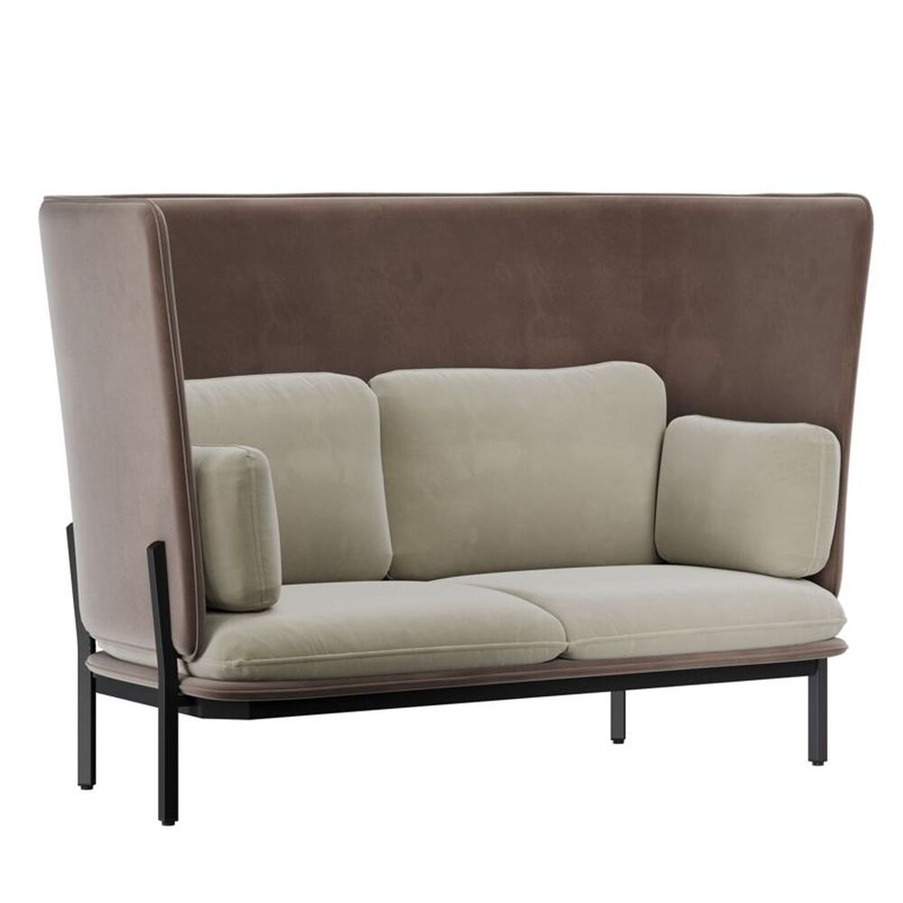 Диван двухместный с высокой спинкой