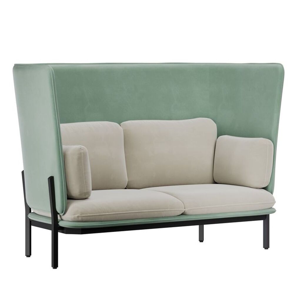 Диван двухместный с высокой спинкой