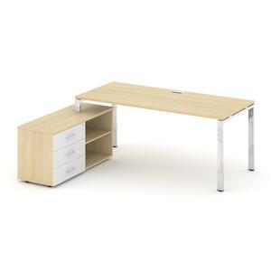 Style Project Direct Lux Стол письменный с греденцией левой