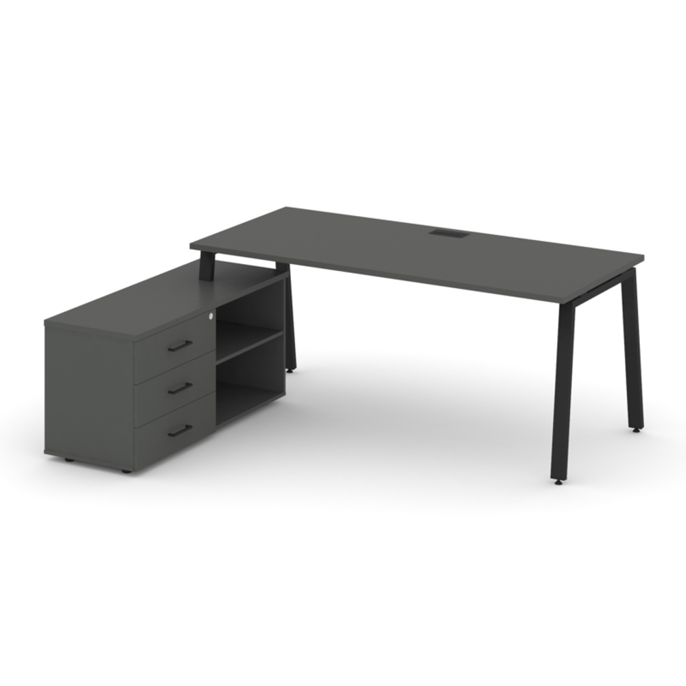 Style Project Direct Стол письменный с греденцией левой