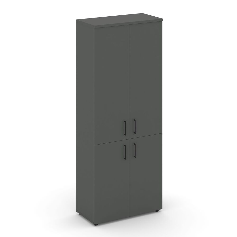 Шкаф высокий широкий (2 низких фасада ЛДСП + 2 средних фасада ЛДСП)