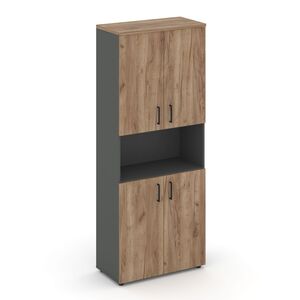 Шкаф высокий широкий (4 низких фасада ЛДСП)