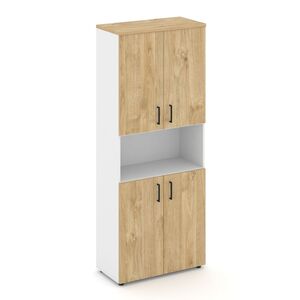 Шкаф высокий широкий (4 низких фасада ЛДСП)