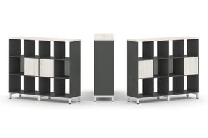 Набор стеллажа двухстороннего, 3 яруса