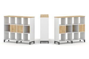 Набор стеллажа двухстороннего, 3 яруса