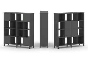 Набор стеллажа двухстороннего, 4 яруса