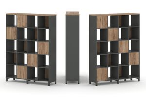 Набор стеллажа двухстороннего, 5 ярусов