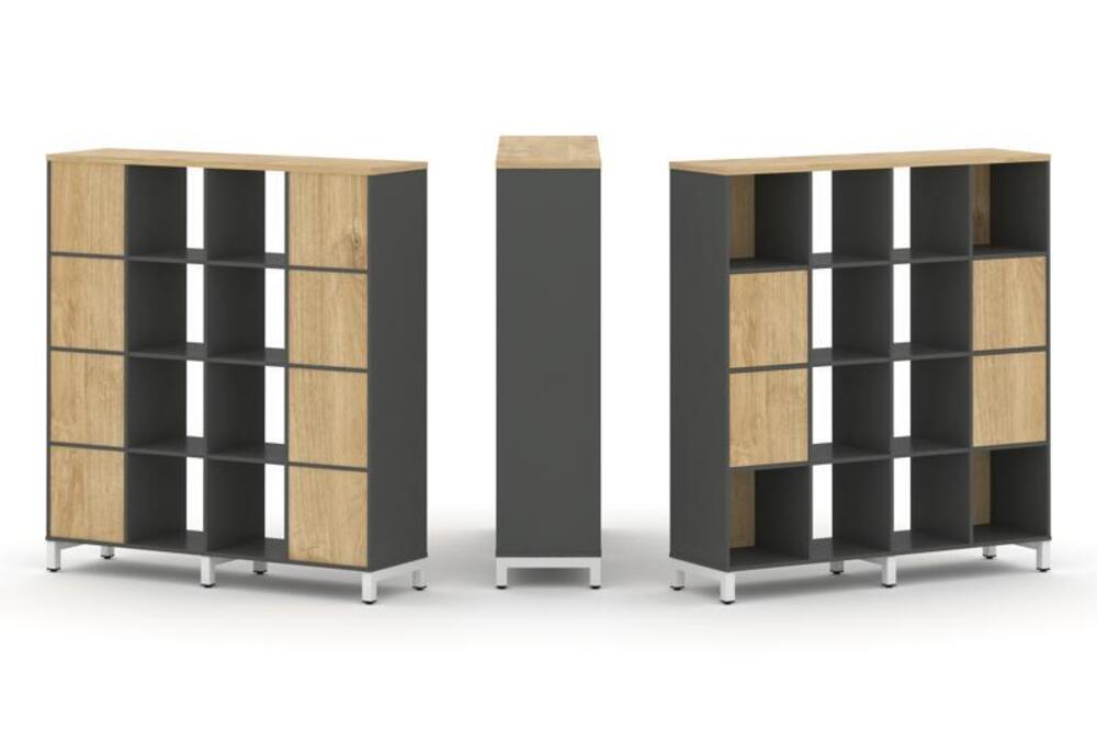 Набор стеллажа одностороннего, 4 яруса