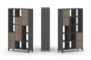 Набор стеллажа одностороннего, 5 ярусов