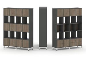 Набор стеллажа одностороннего, 5 ярусов