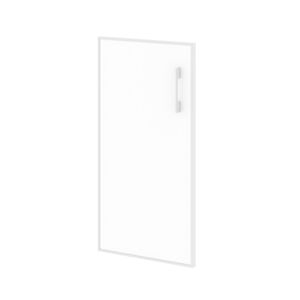 Фасад стекло лакобель белый в раме (левый)