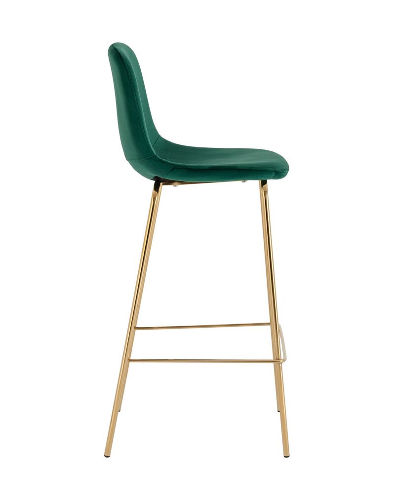 Стул барный Валенсия SN велюр зеленый золотые ножки 2 шт
