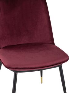 Стул Мелисса велюр бордовый 2 шт