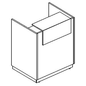Стойка ресепшен прямая