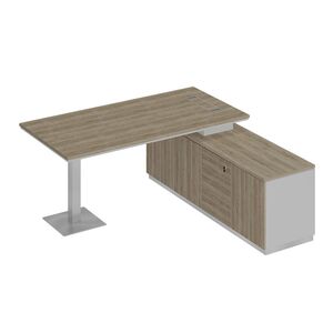 Стол руководителя на опорной тумбе