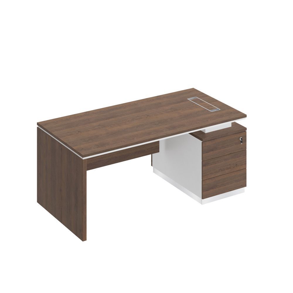 Стол руководителя (опора ДСП) на опорной тумбе