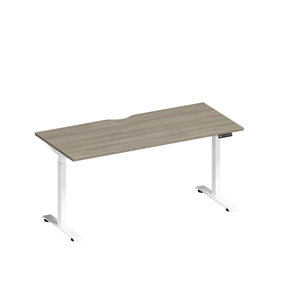 Стол письменный на электроприводе с вырезом