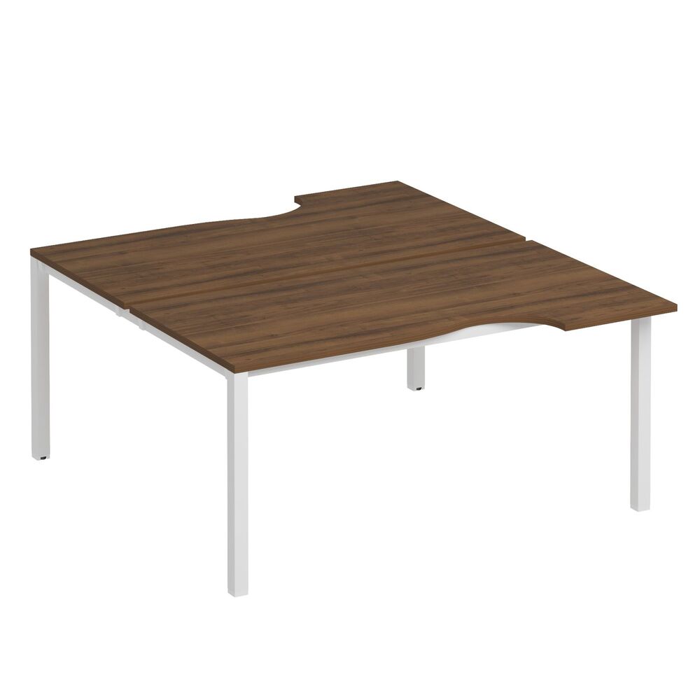 Рабочая станция со столами на опорах КФ (2х160)