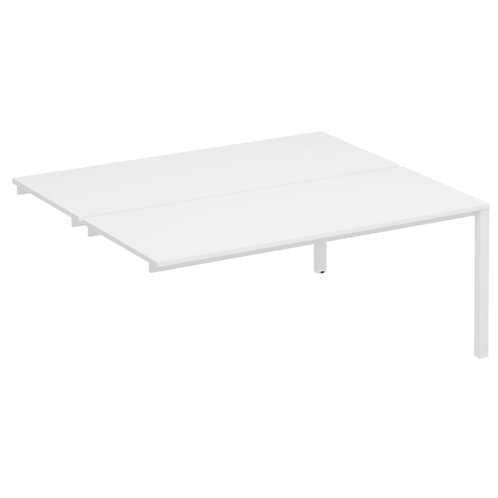 Секция стола рабочей станции на металлокаркасе КФ (2х180)