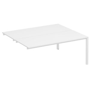 Секция стола рабочей станции на металлокаркасе КФ (2х180)