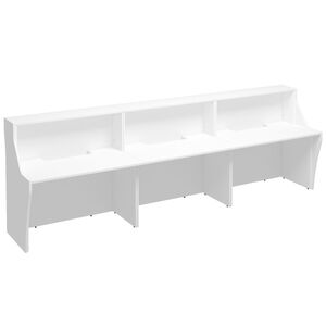 Стойка ресепшен прямая с вырезом