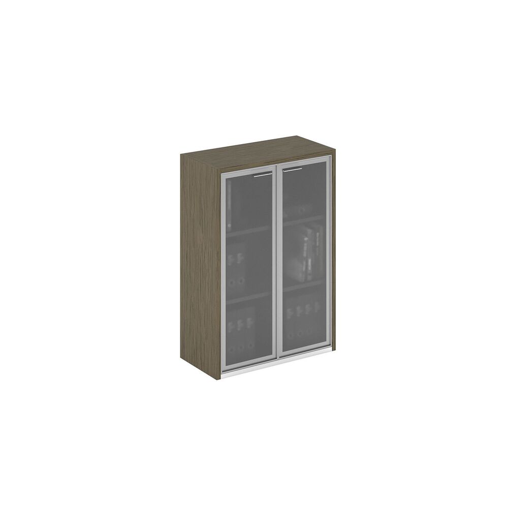 Шкаф для документов средний со стеклянными дверями