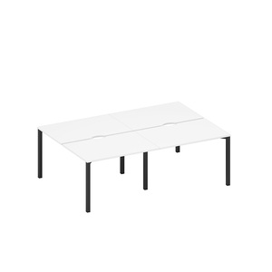 Рабочая станция на металлокаркасе, столешницы с вырезом (4*120)