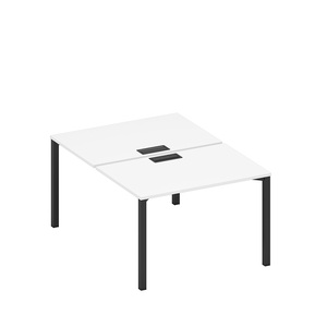 Рабочая станция на металлокаркасе, столешницы с заглушкой (2*120)