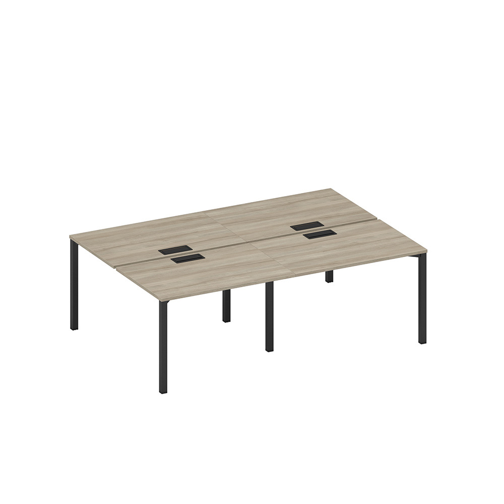 Рабочая станция на металлокаркасе, столешницы с заглушкой (4*120)