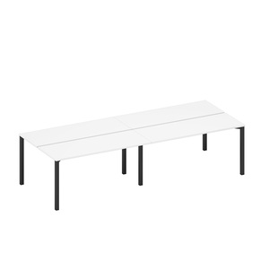 Рабочая станция на металлокаркасе, столешницы с заглушкой (4*160)