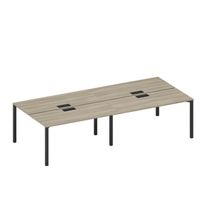 Рабочая станция на металлокаркасе, столешницы с заглушкой (4*160)