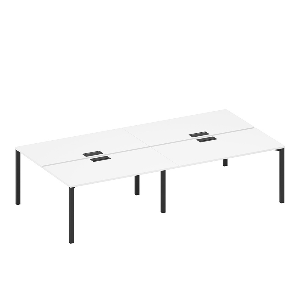 Рабочая станция на металлокаркасе, столешницы с заглушкой (4*160)