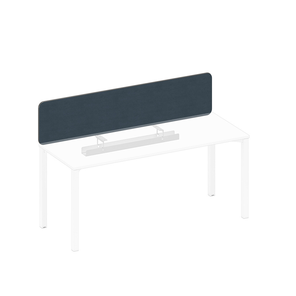 Экран настольный фронтальный тканевый с кабель-каналом