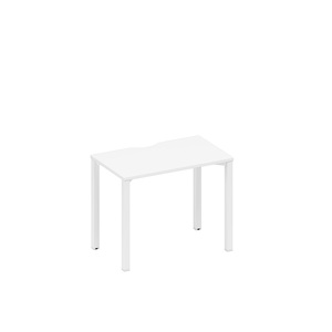 Стол письменный на металлокаркасе, столешница с вырезом