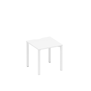 Стол письменный на металлокаркасе, столешница с вырезом