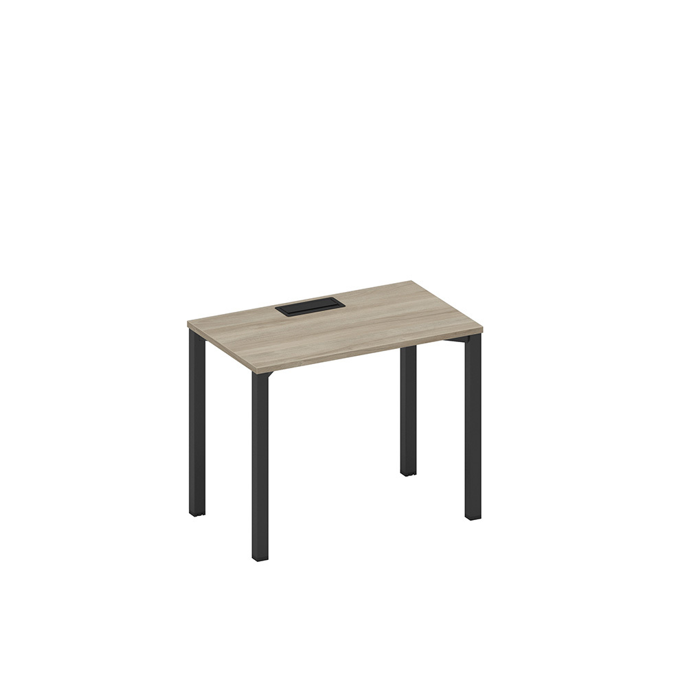 Стол письменный на металлокаркасе, столешница с заглушкой