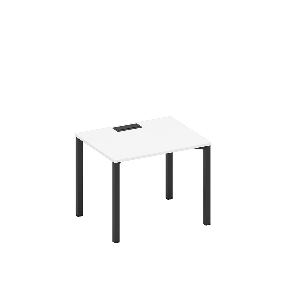 Стол письменный на металлокаркасе, столешница с заглушкой