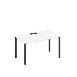 Стол письменный на металлокаркасе, столешница с заглушкой