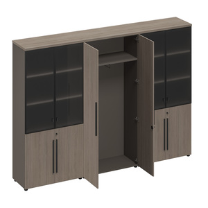 Шкаф комбинированный (стекло-одежда-стекло)