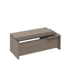 Стол руководителя с тумбой 3-ящичной с замком левый