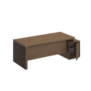 Стол руководителя левый на тумбе малой