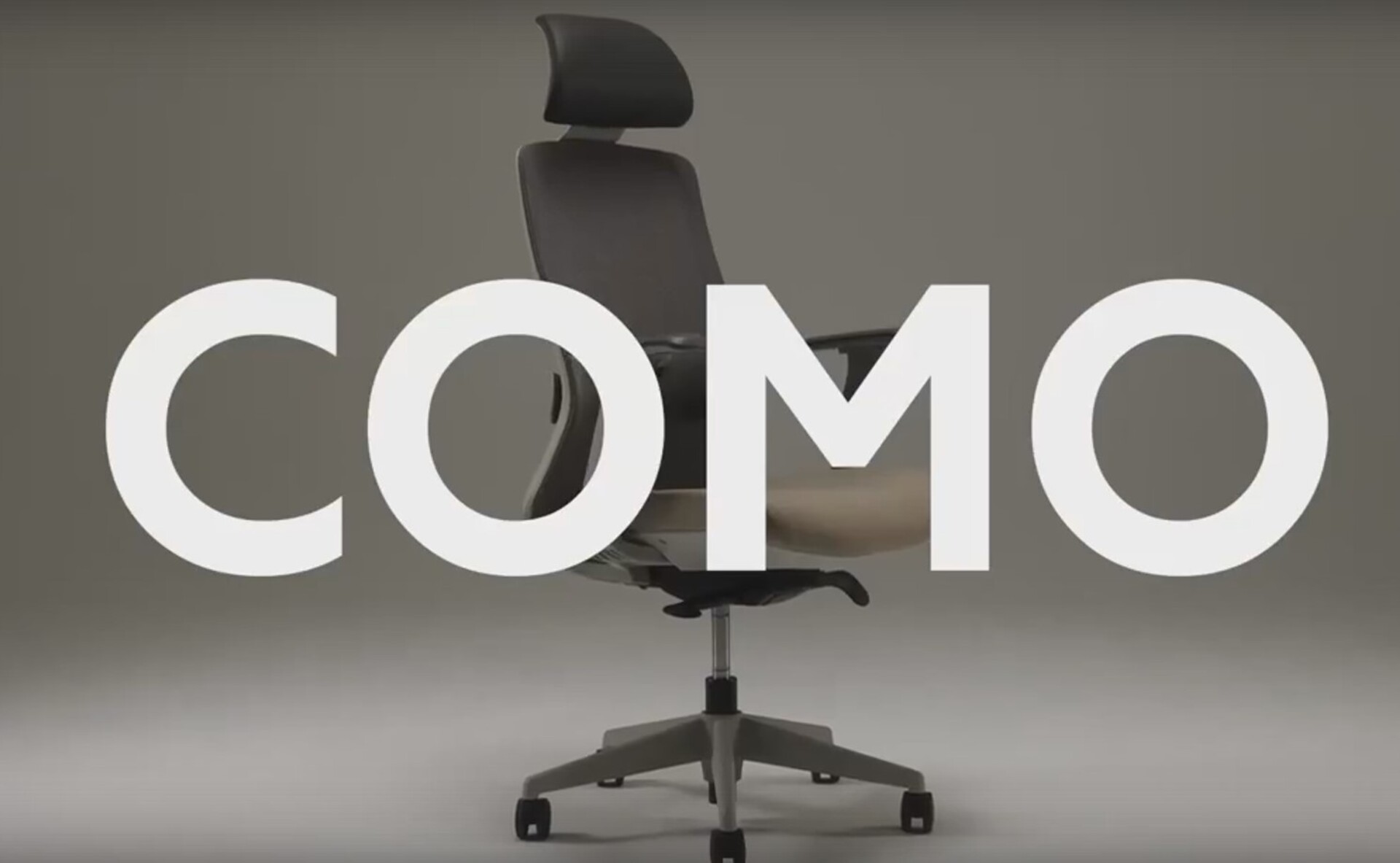 Кресло руководителя Como grey beige видео.